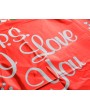 5 Pcs 26'' Laced Heart Shaped Foil Mylar Balloon - Red