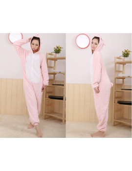 One Size One Piece Pig Pyjama - Pink