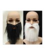 Self Adhesive Fake Mustaches Beard for Costume Party - Black