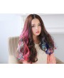Colored Clip in Hair Extensions 22 Pieces 19.7 Inch Highlights Hairpieces