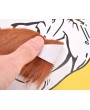 Self Adhesive Fake Mustaches and Eyebrow Set for Costume Party - Brown
