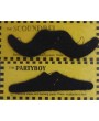 12 Pcs Fake Mustache Stickers Set For Costume Party - Black
