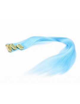 UV Color Changing Clip In Hair Extensions for Clubbing 4 Pieces