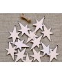 Christmas Wooden Ornaments 50 Pieces DIY Wood Slices with Strings