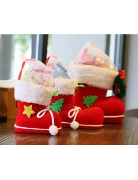 Christmas Ornament Boots Gifts Candy Bag