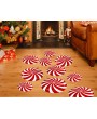 Floor Stickers 12 Pieces Floor Decals with 3 Sizes for Christmas Party Decor