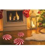 Floor Stickers 12 Pieces Floor Decals with 3 Sizes for Christmas Party Decor