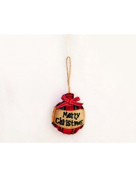 Christmas Tree Ornaments 8 Pieces Rustic Xmas Hanging Decorations